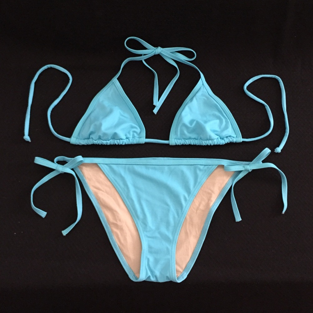 VICTORIA SECRET Aqua 🐬 string bikini.  NWOT. Sz S